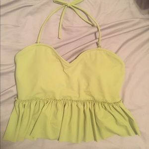 SOLD Kortni Jeane Green Sweetheart Peplum